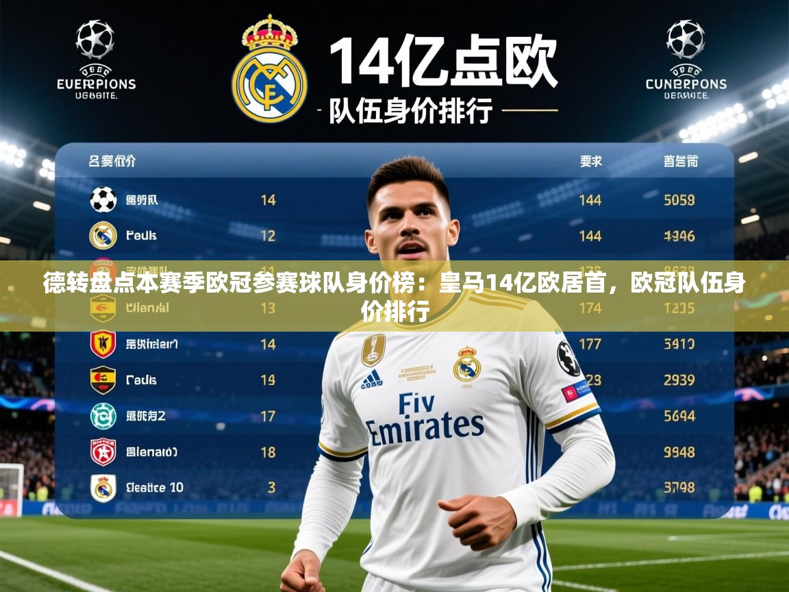 2025安博体育能提现吗德转盘点本赛季欧冠参赛球队身价榜：皇马14亿欧居首，欧冠队伍身价排行  第2张